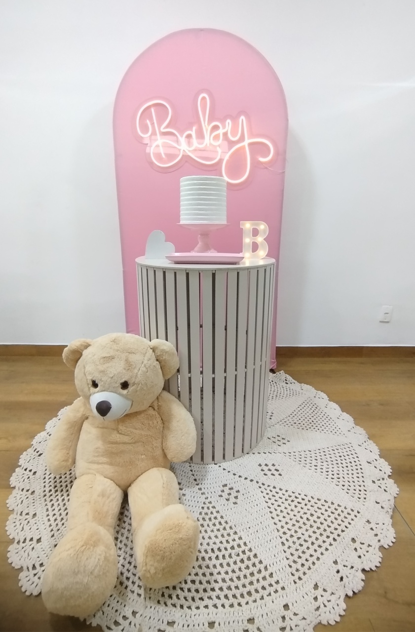 Composição Chá Bebê Minimalista - Michele Locações