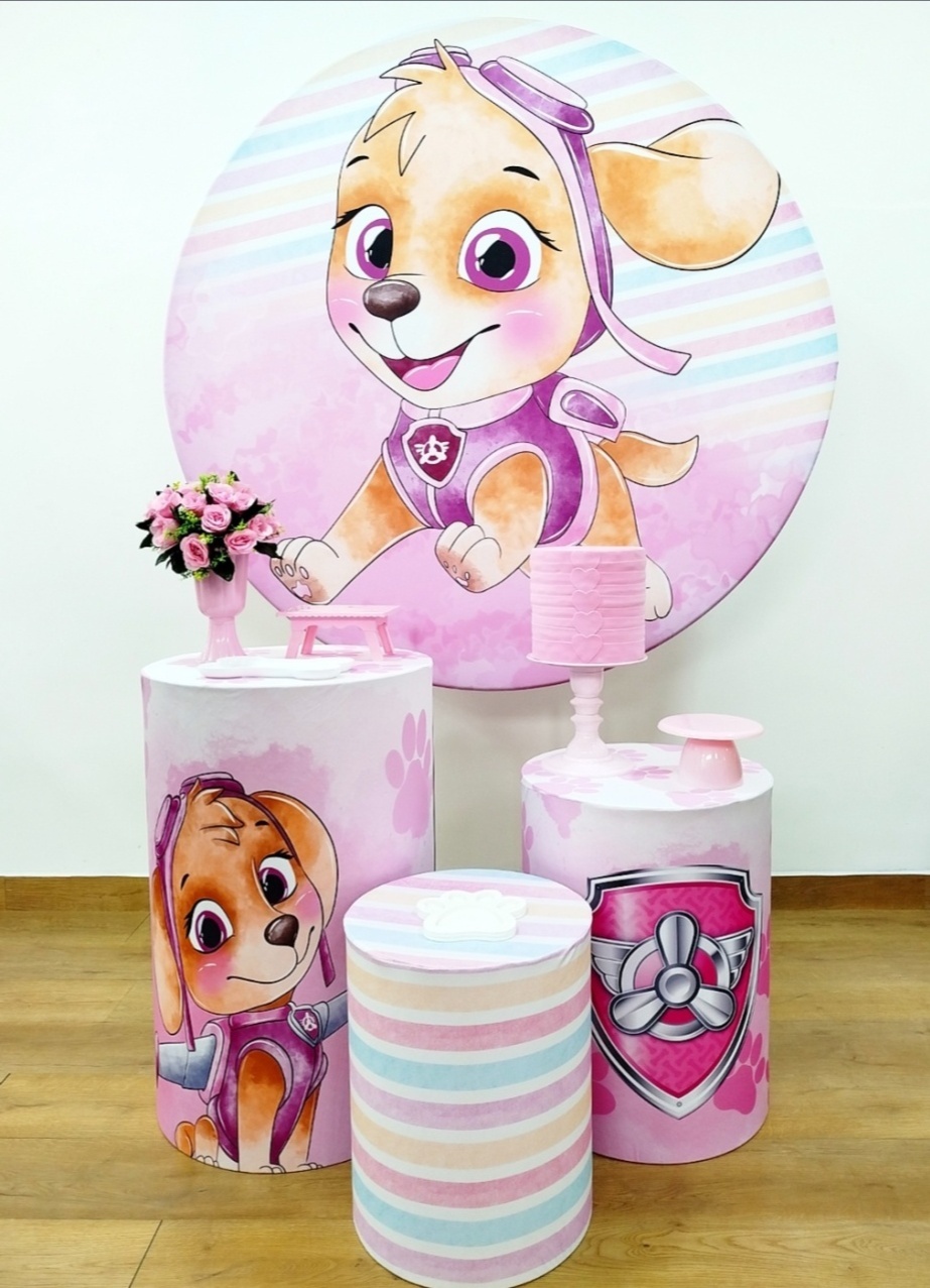 Kit Prata Skye / Patrulha Canina - Michele Locações
