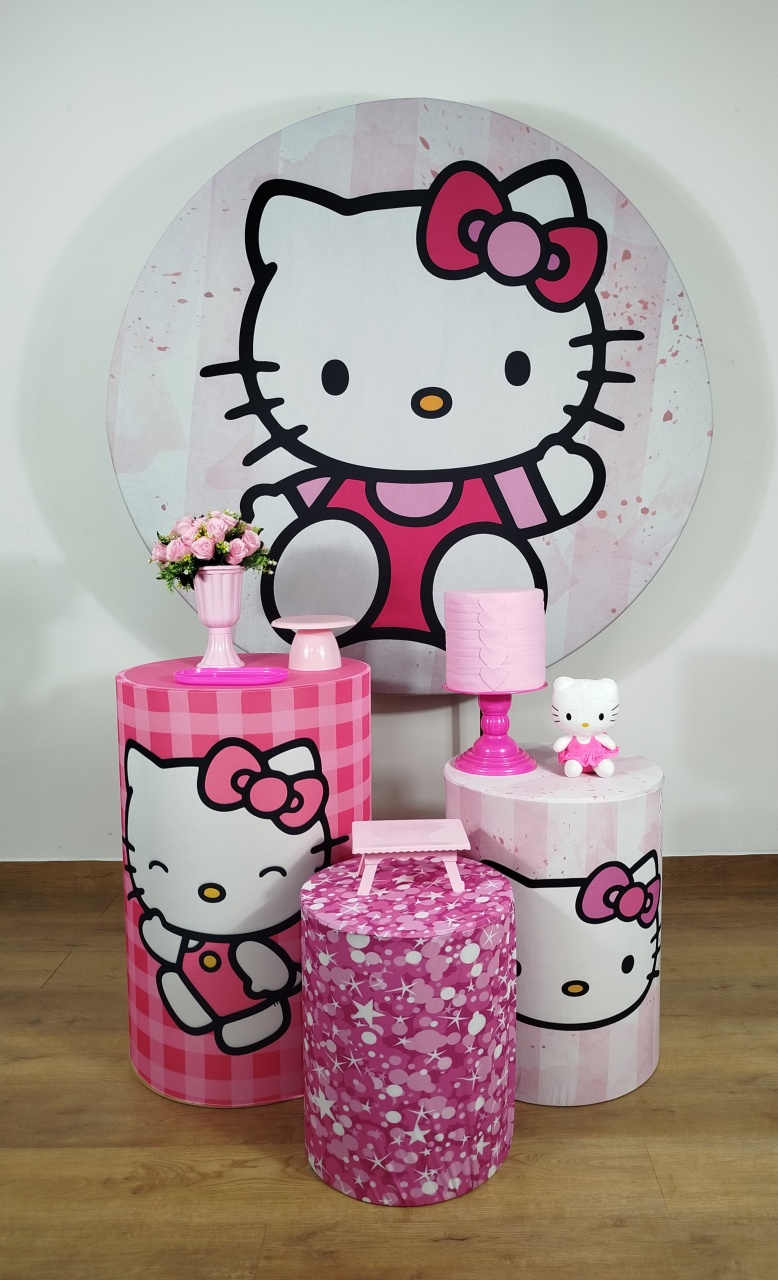 Kit Prata Hello Kitty - Michele Locações