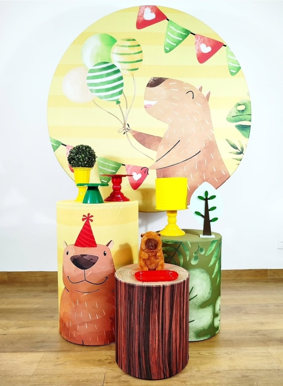 Kit Prata Capivara/ Festa - Michele Locações