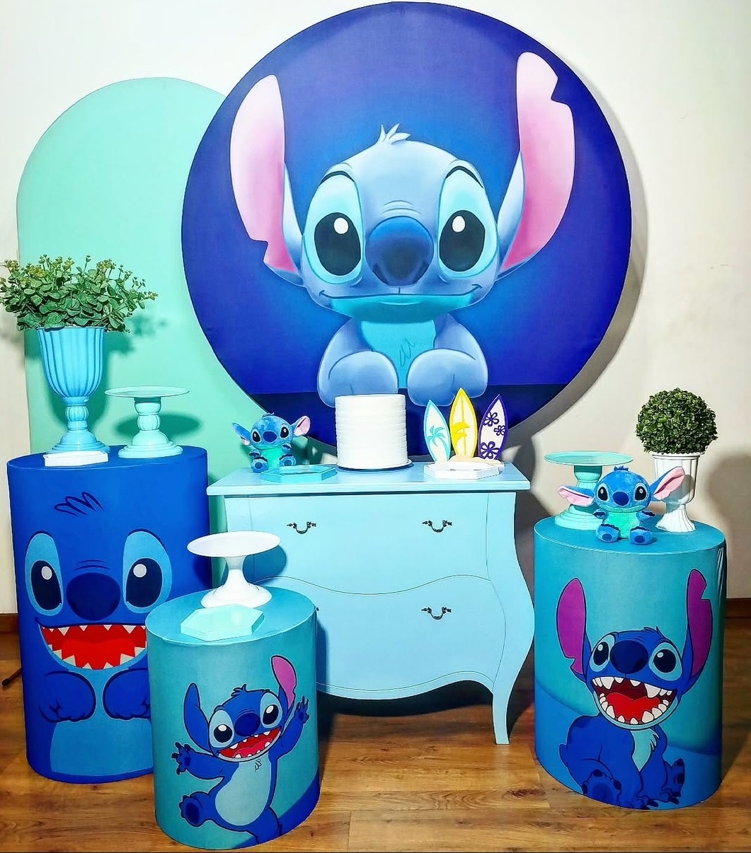 Kit Diamante Stitch Azul - Michele Locações