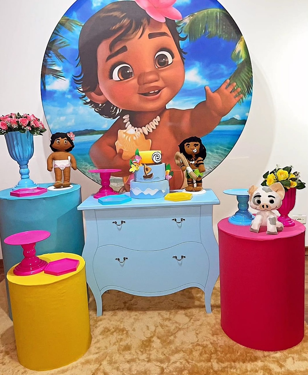 Kit Ouro Moana Baby  - Michele Locações