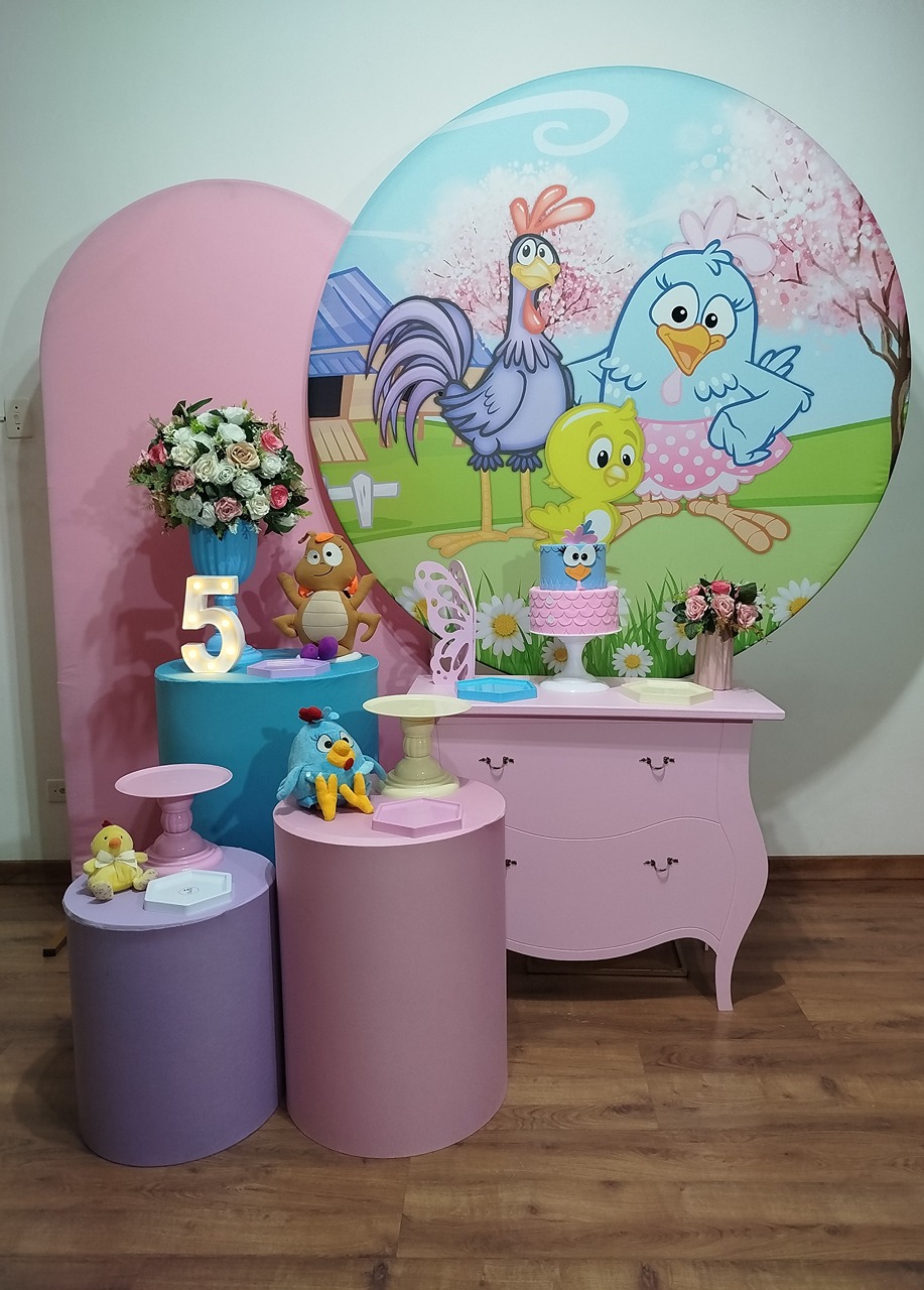 Kit Diamante Galinha Pintadinha Candy Color - Michele Locações