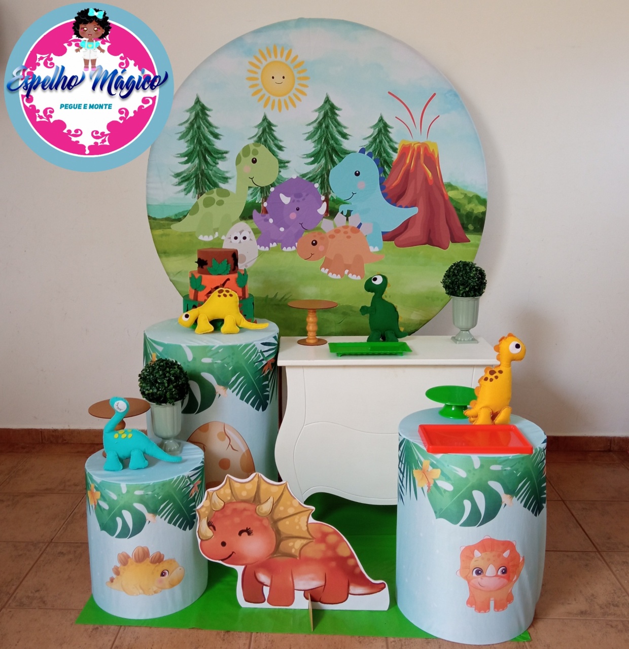  Dinossauro Baby  Combo 1 - Espelhomagicopeguemonte
