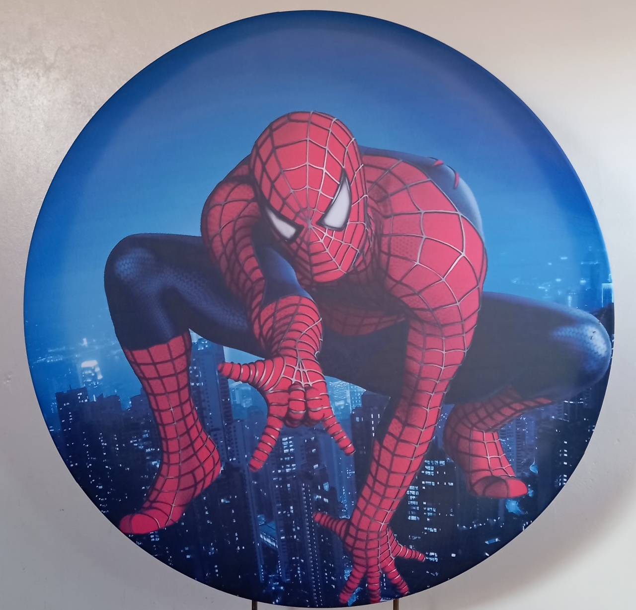 Painel Redondo Homem Aranha  - Espelhomagicopeguemonte