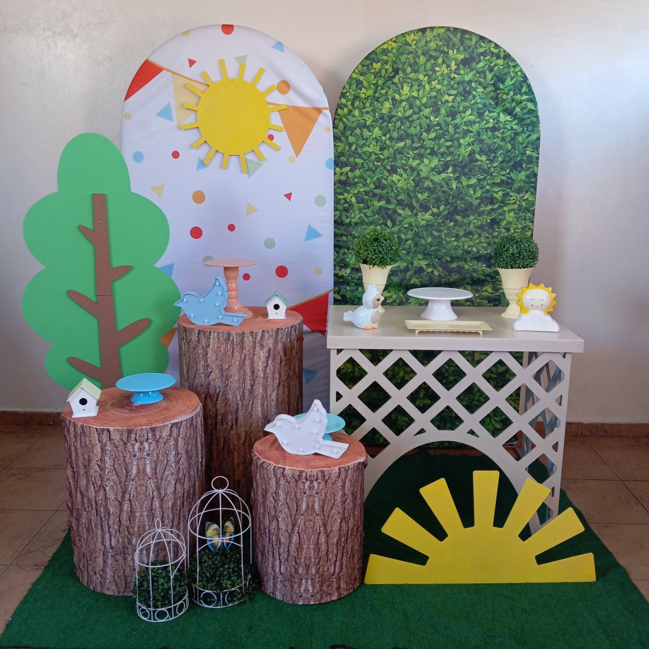Decoração Jardim Menino  - Espelhomagicopeguemonte