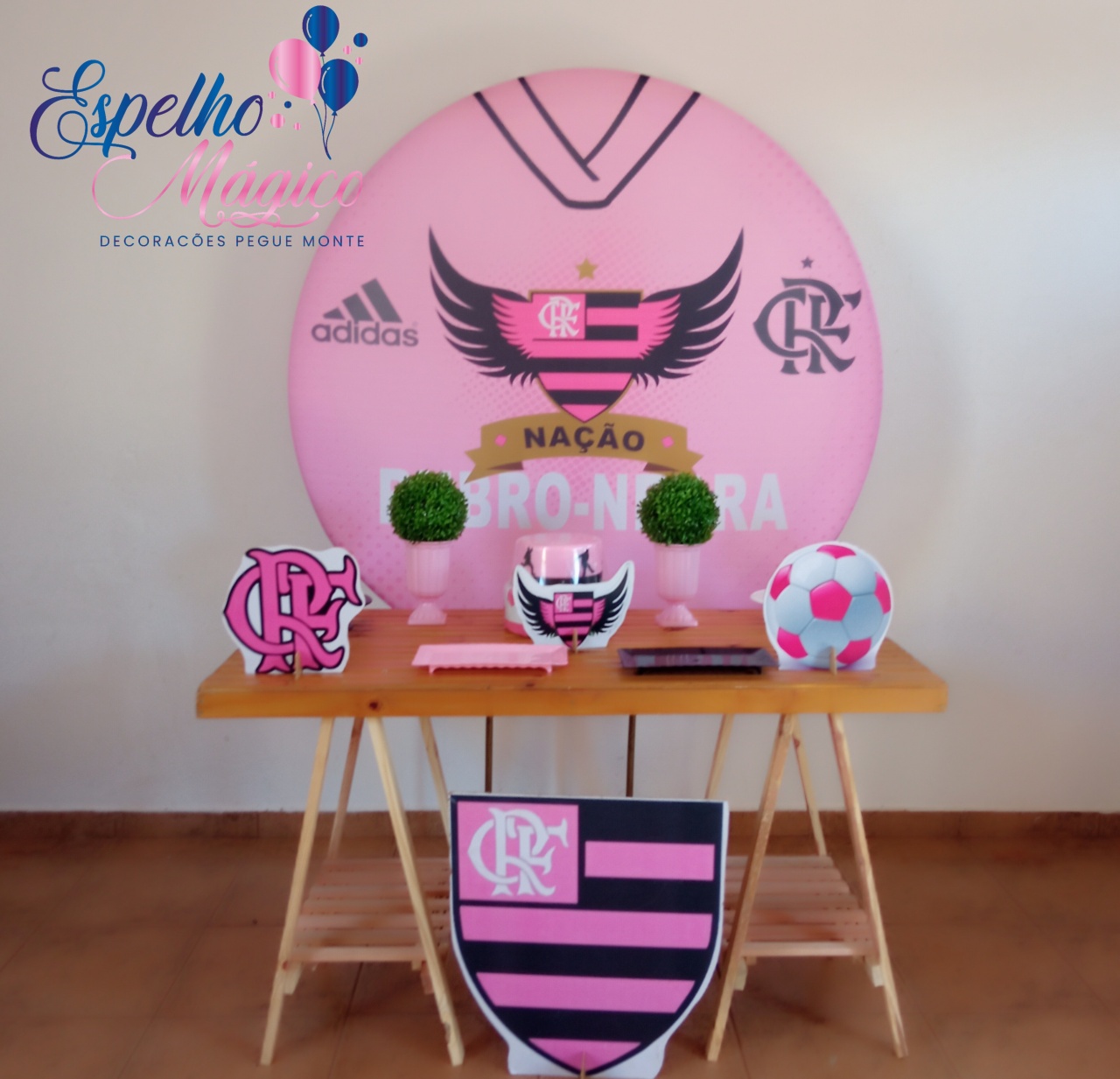Flamengo Rosa Combo 3 - Espelhomagicopeguemonte