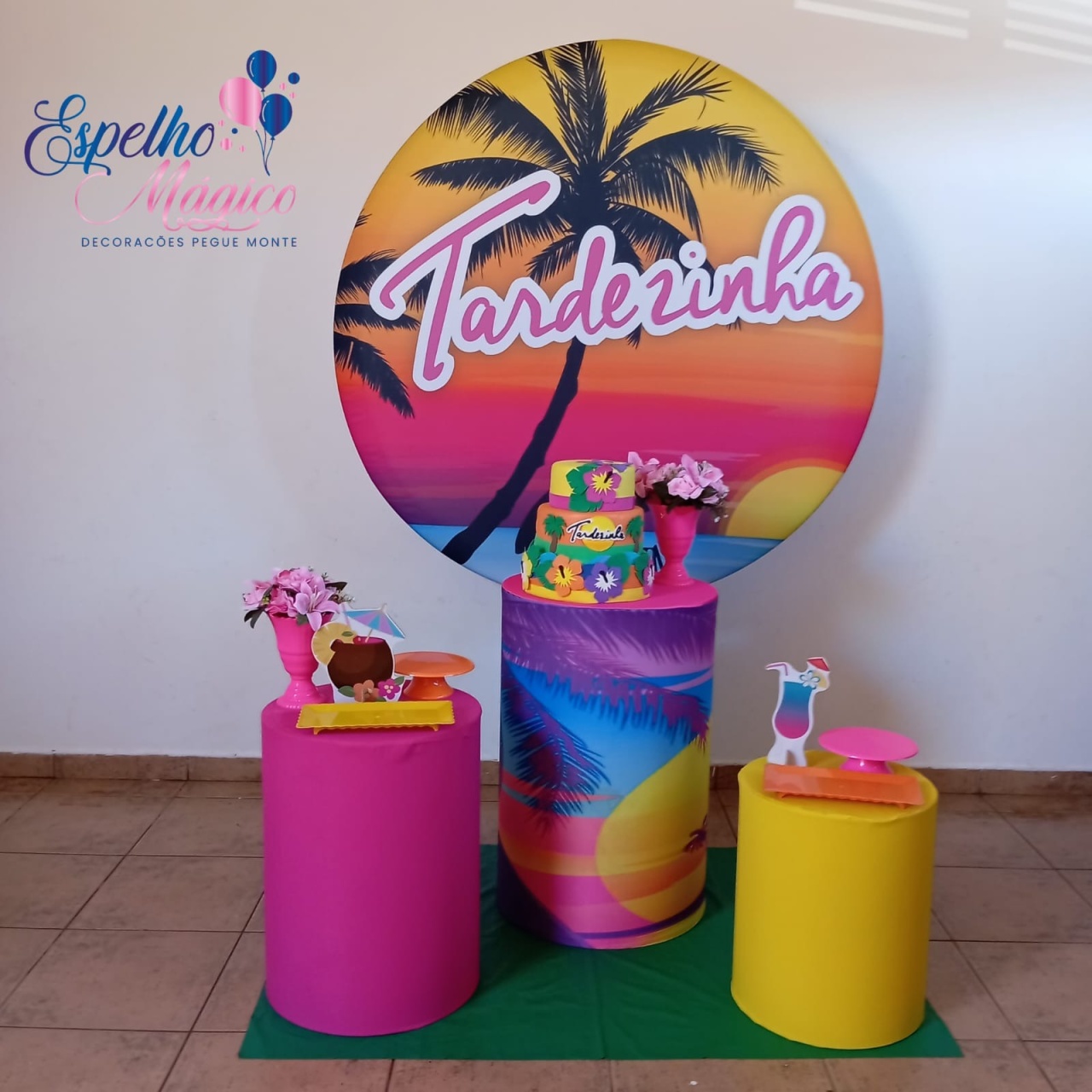 Tardezinha Escrita Pink Combo 2 - Espelhomagicopeguemonte