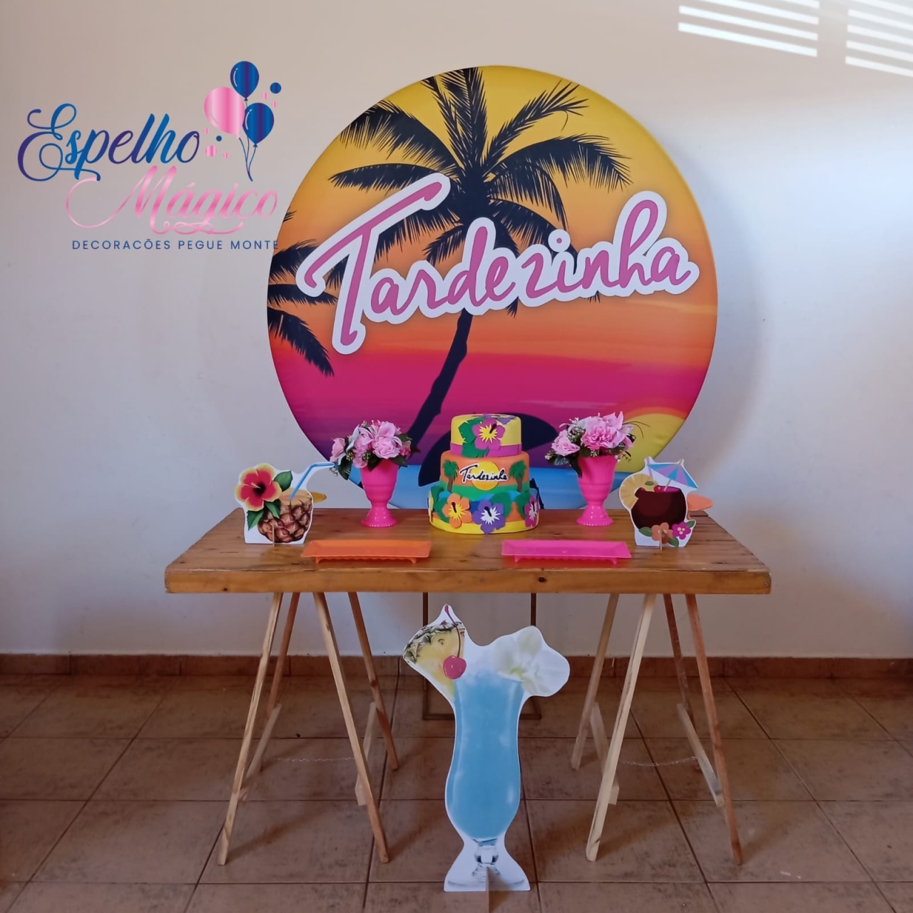Tardezinha Escrita Pink Combo 3 - Espelhomagicopeguemonte