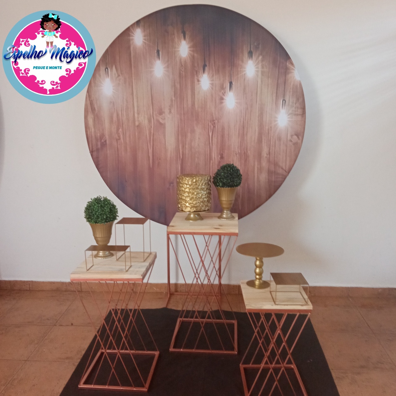 Madeira (Painel Sublimado Com Luzes)  - Espelhomagicopeguemonte