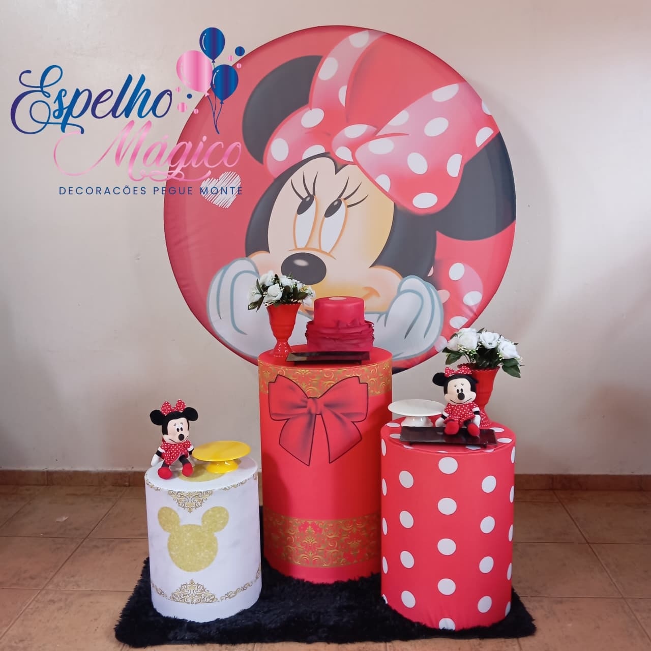 Minnie Vermelha 1 Combo 2 - Espelhomagicopeguemonte