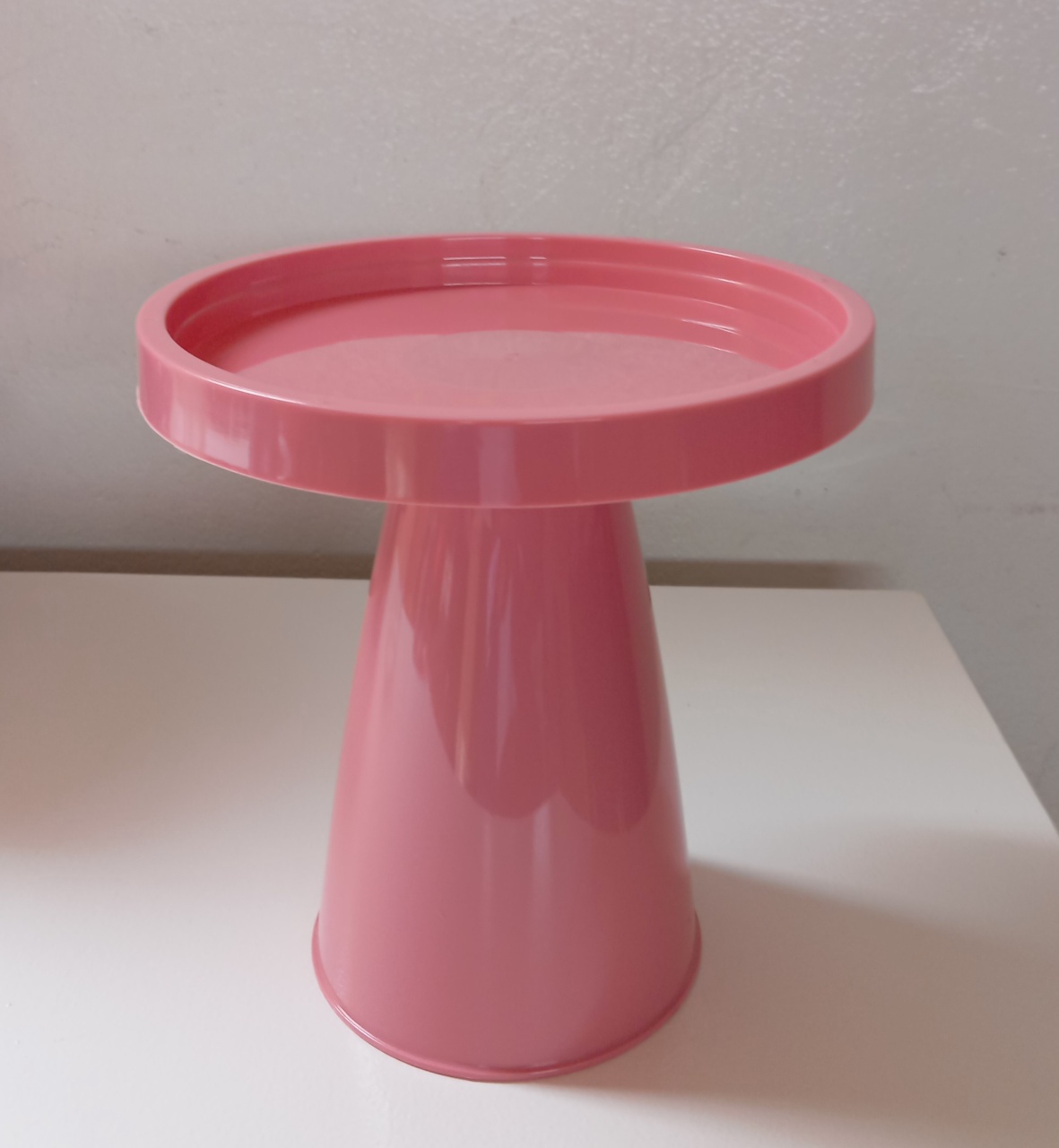 Boleira Cone  Rosa Gloss  Alta - Espelhomagicopeguemonte