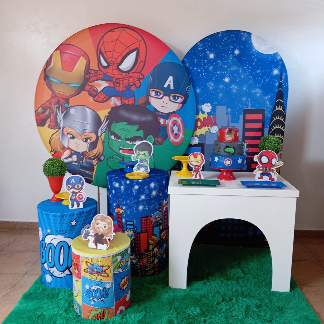  Decoração Vingadores Baby  - Espelhomagicopeguemonte