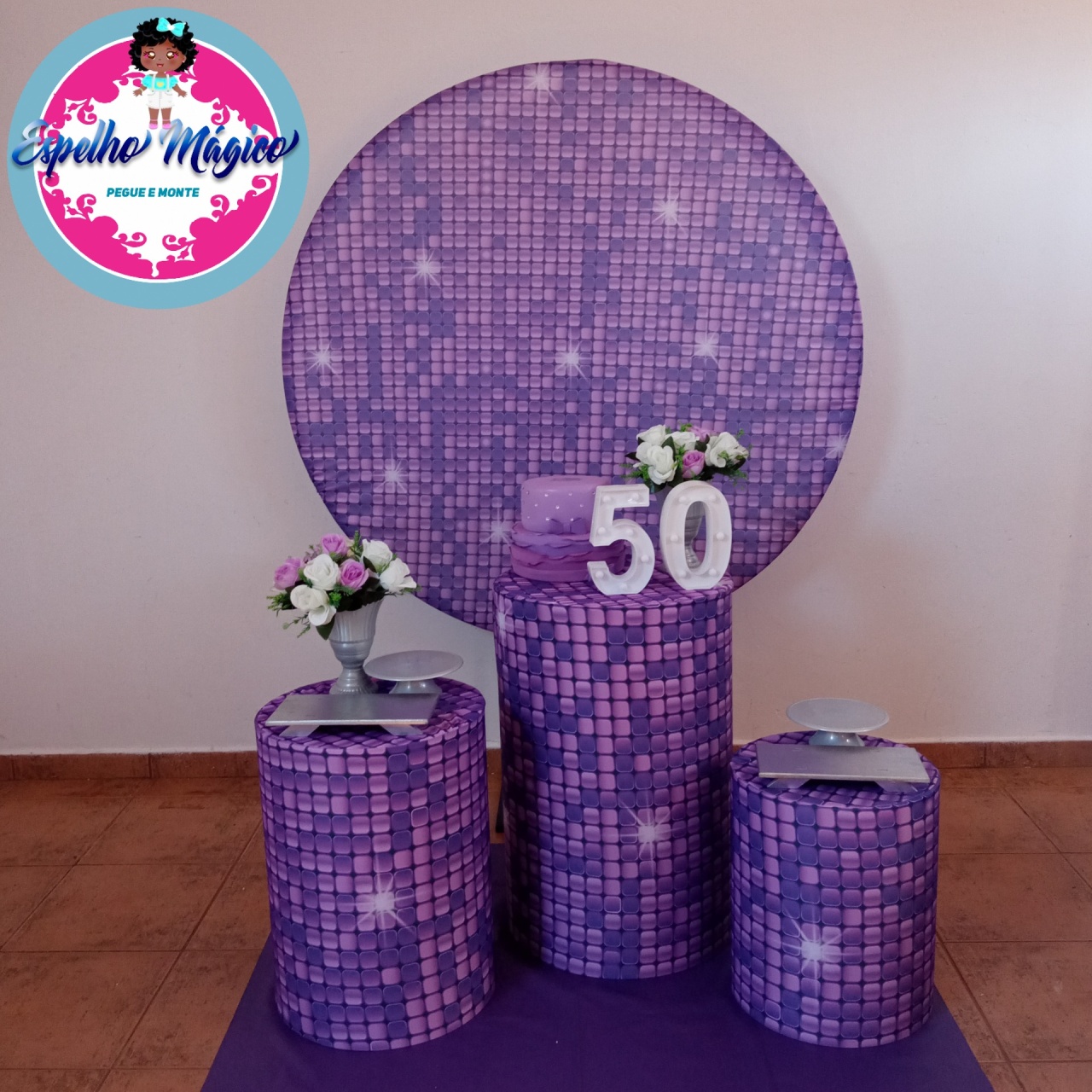 Shinner Lilas E Roxo - Espelhomagicopeguemonte