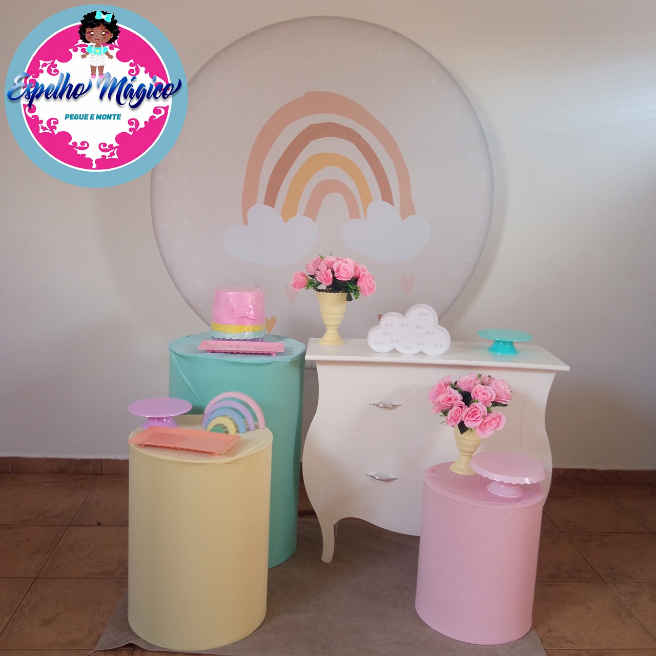  Arco Íris Boho    Combo 1 - Espelhomagicopeguemonte