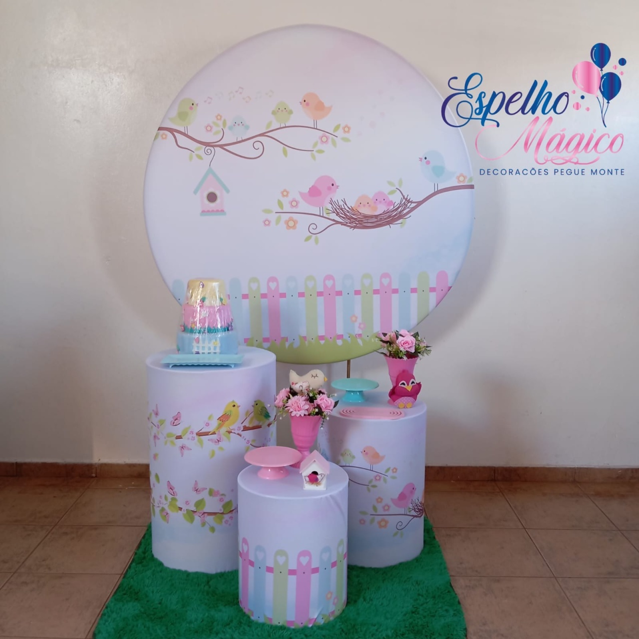 Jardim Passarinhos Combo 2 - Espelhomagicopeguemonte