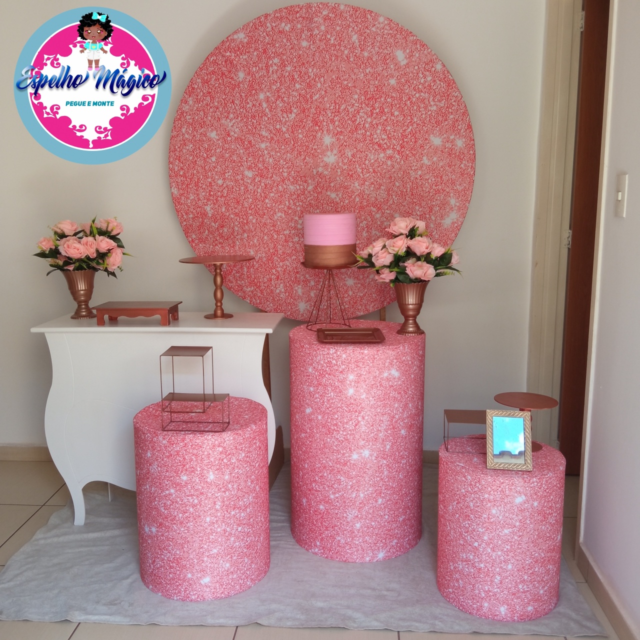 Glitter Salmão Combo 1 - Espelhomagicopeguemonte