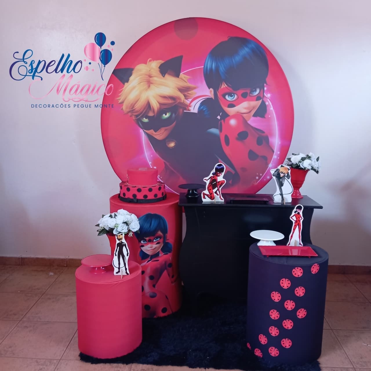 Miraculous  Lady Bug E Catnoir Combo 1 - Espelhomagicopeguemonte