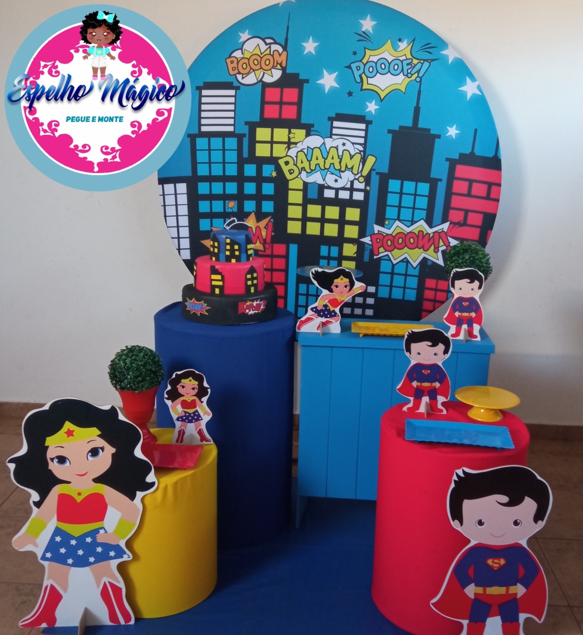 Super Mam E Mulher Maravilha Combo 1 - Espelhomagicopeguemonte