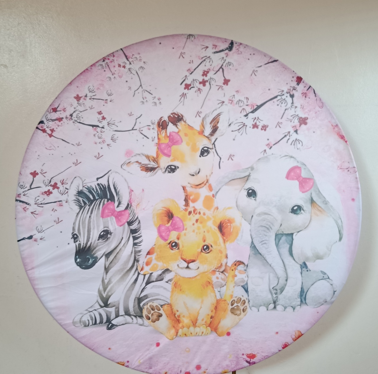 Capa de Painel Safari Rosa - Espelhomagicopeguemonte
