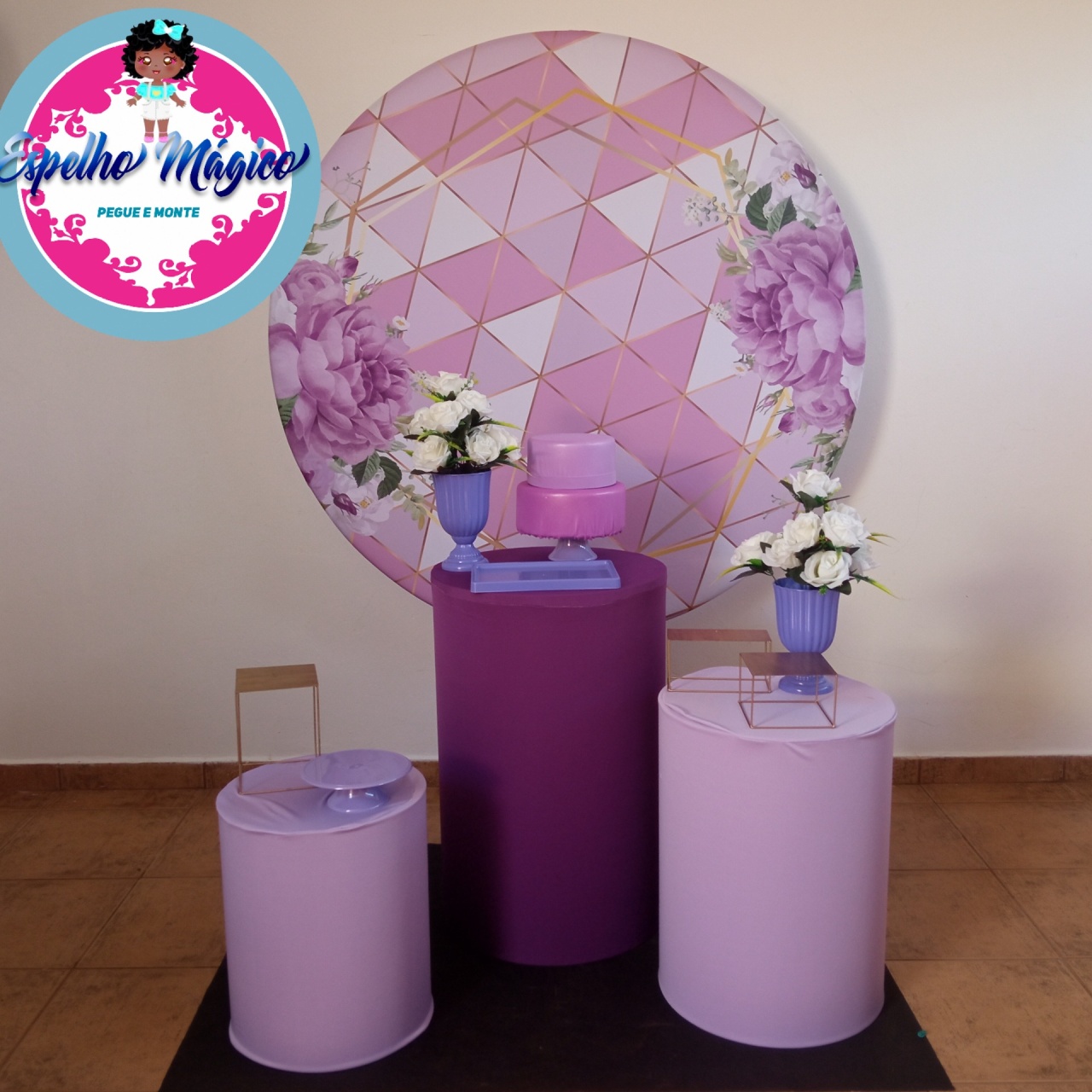 Floral Lilas Combo 2 - Espelhomagicopeguemonte