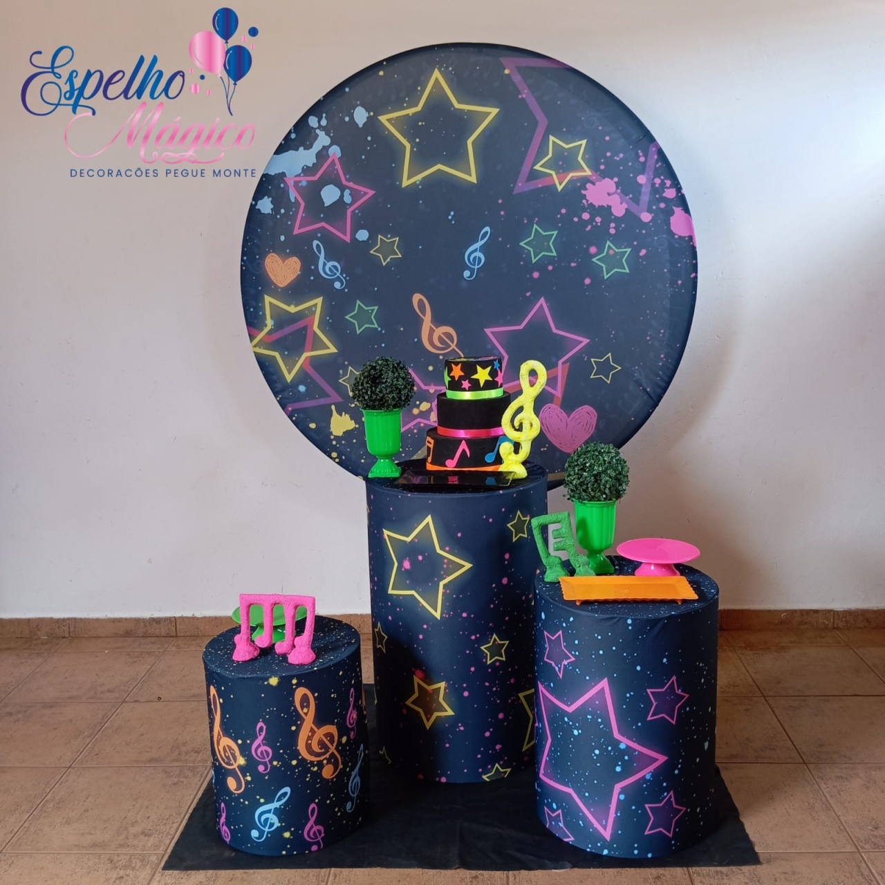  Neon Estrela Combo 2 - Espelhomagicopeguemonte