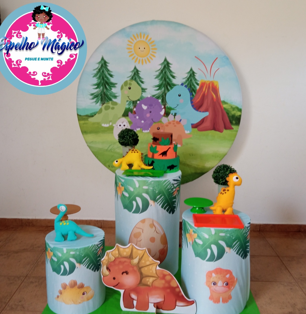 Dinossauro Baby Combo 2 - Espelhomagicopeguemonte