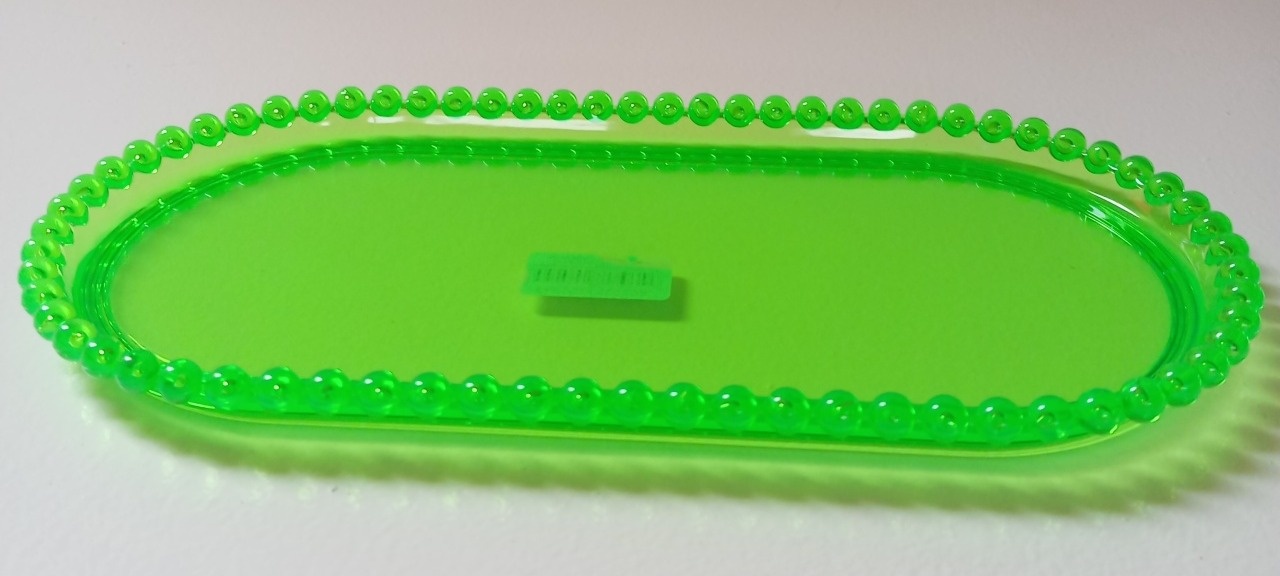 Bandeja Oval Verde Neon - Espelhomagicopeguemonte