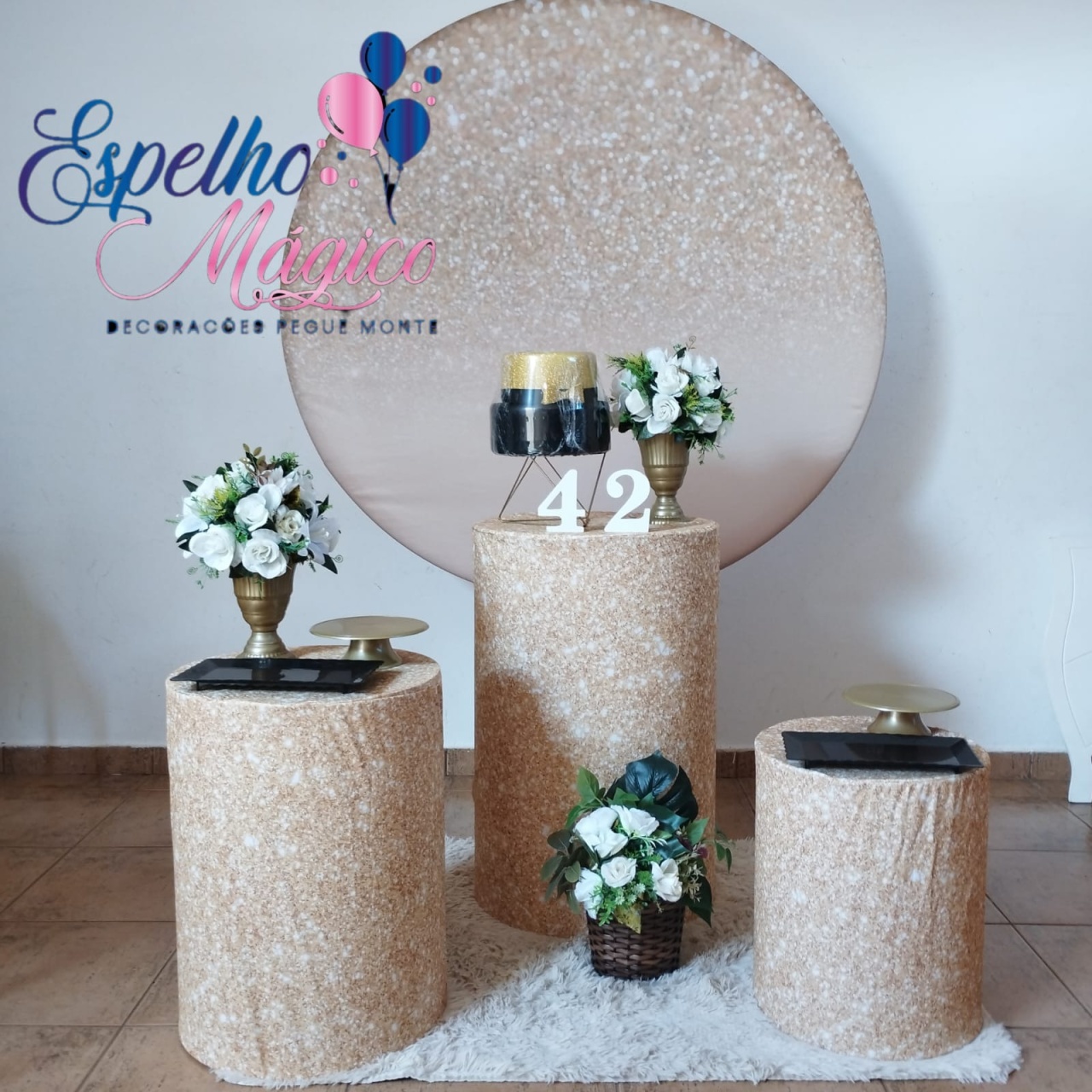 Glitter Dourado Combo 2 - Espelhomagicopeguemonte