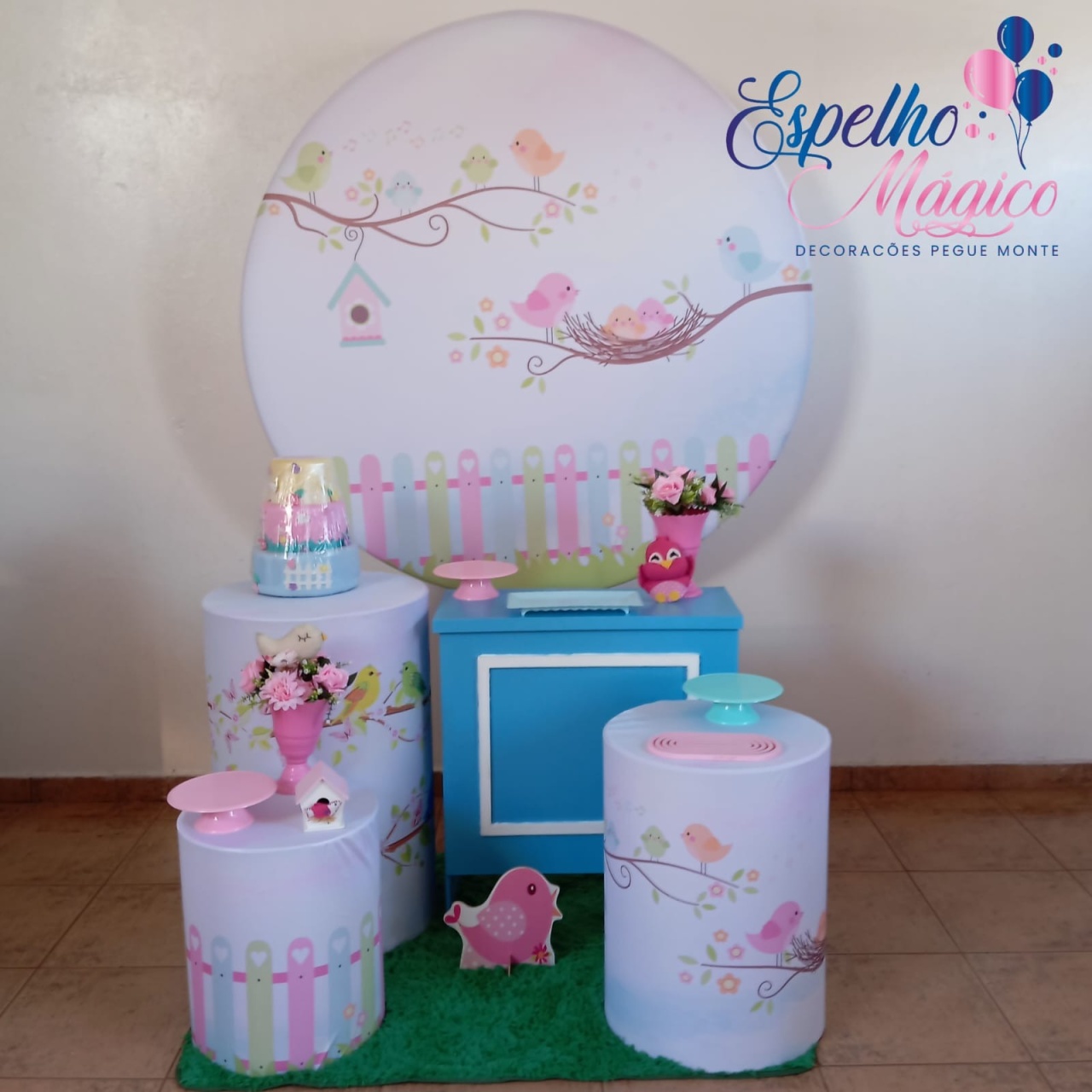 Jardim Passarinhos Combo 1 - Espelhomagicopeguemonte
