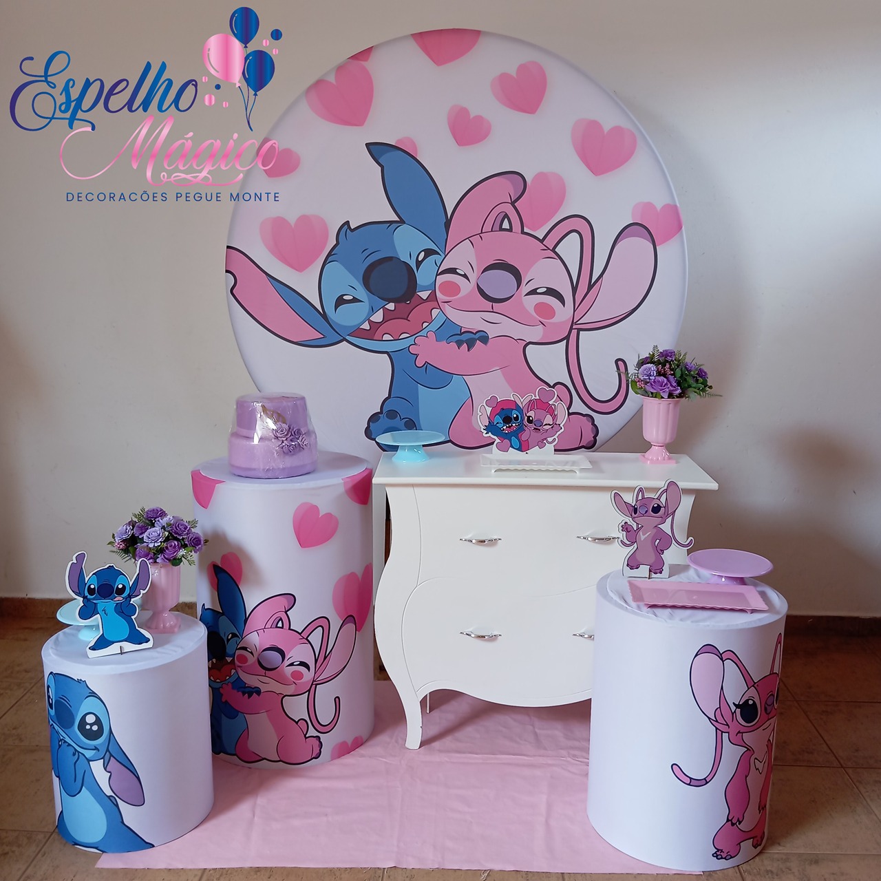 Stitch  E Angel  Combo 1 - Espelhomagicopeguemonte