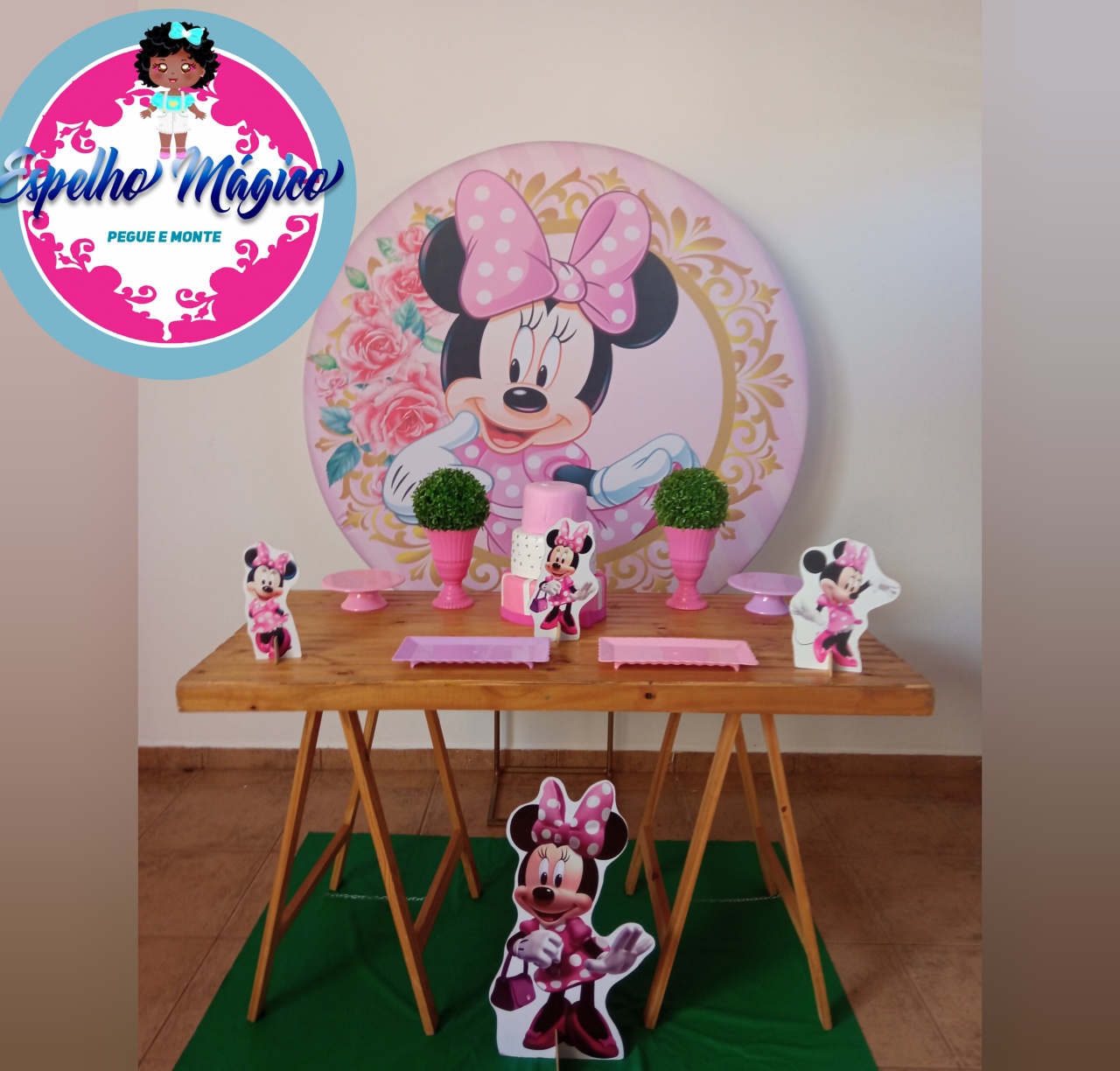  Minnie Rosa Combo 3 - Espelhomagicopeguemonte