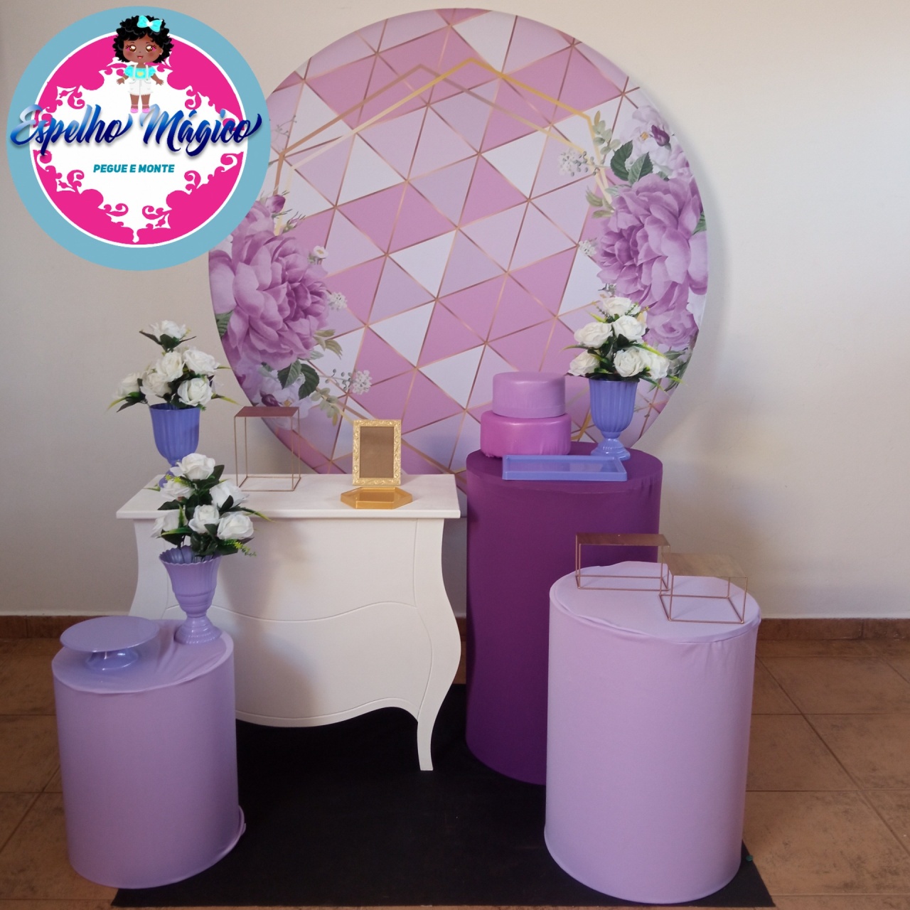 Floral Lilas Combo 1 - Espelhomagicopeguemonte
