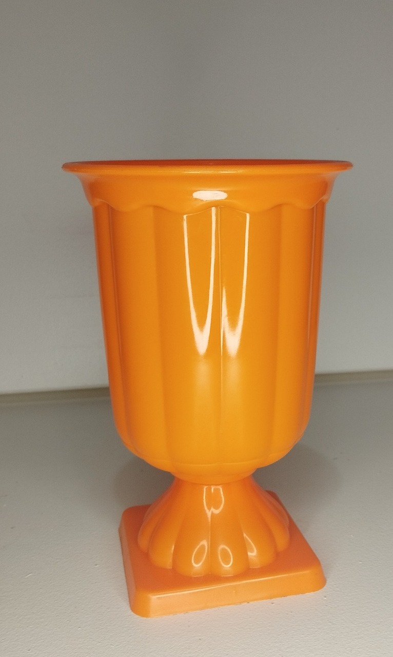 Vaso Grego Laranja  - Espelhomagicopeguemonte