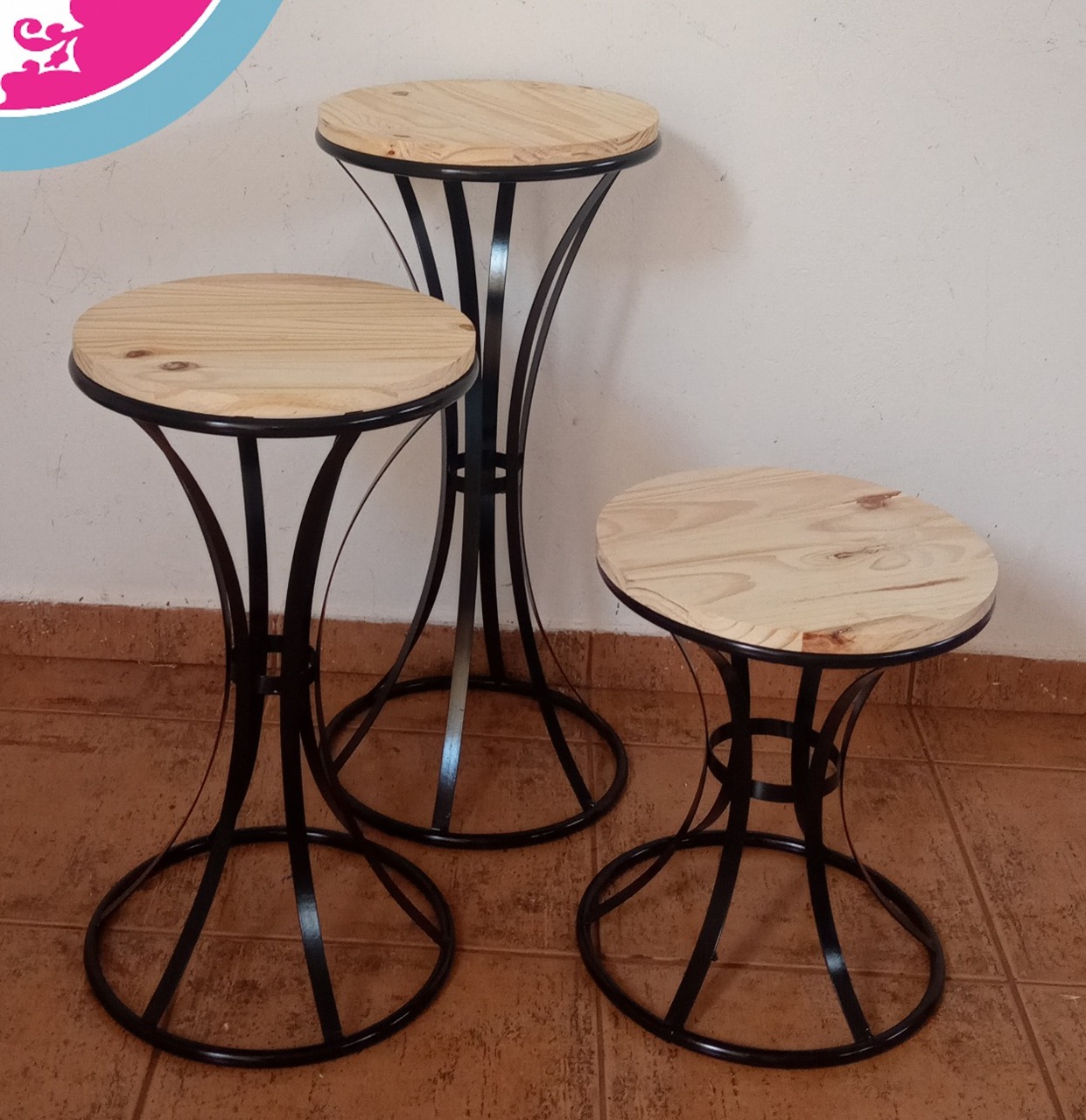 Trio Mesa Cinturinha Preta - Espelhomagicopeguemonte