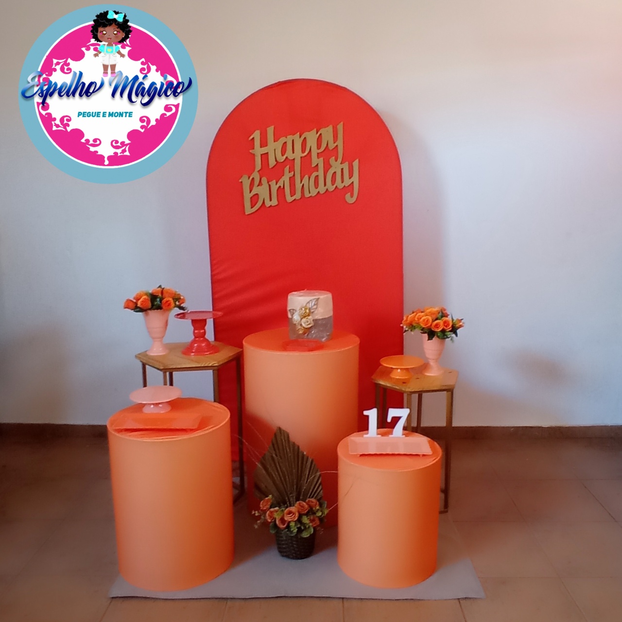 Decoraçao Laranja - Espelhomagicopeguemonte
