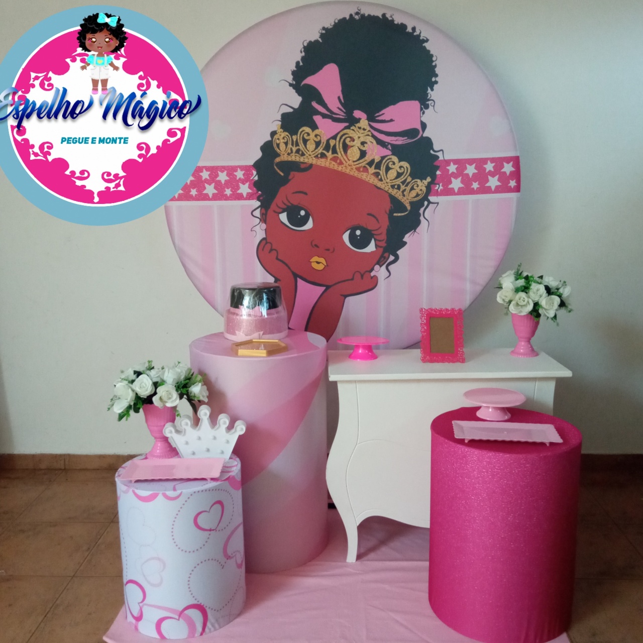 Princesa Negra Combo 1 - Espelhomagicopeguemonte
