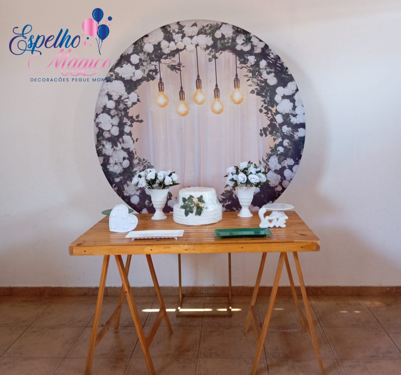 Floral Lampada Combo 3 - Espelhomagicopeguemonte