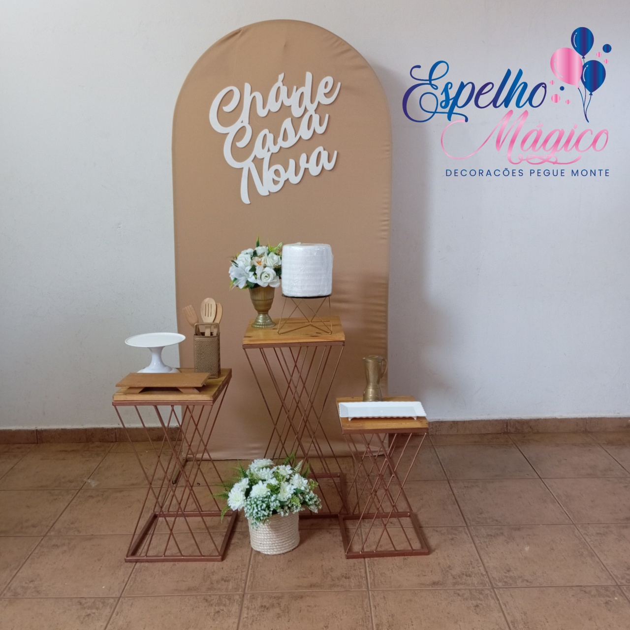 Decoração Chá de Casa Nova 1 - Espelhomagicopeguemonte