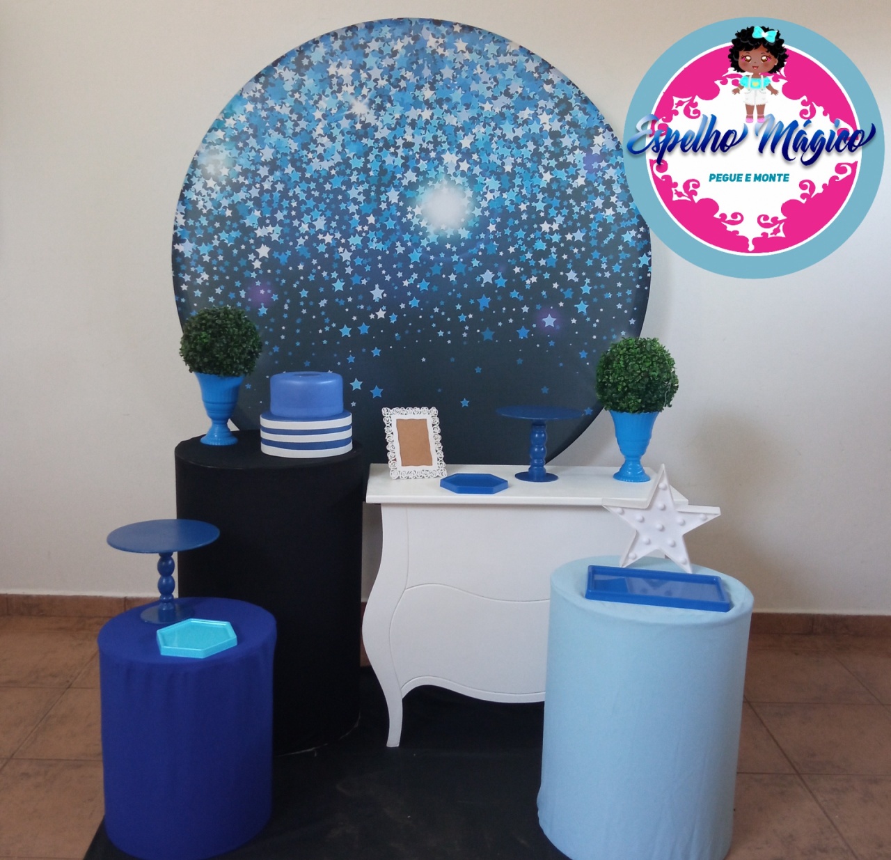 Gliitter Azul Combo 1 - Espelhomagicopeguemonte