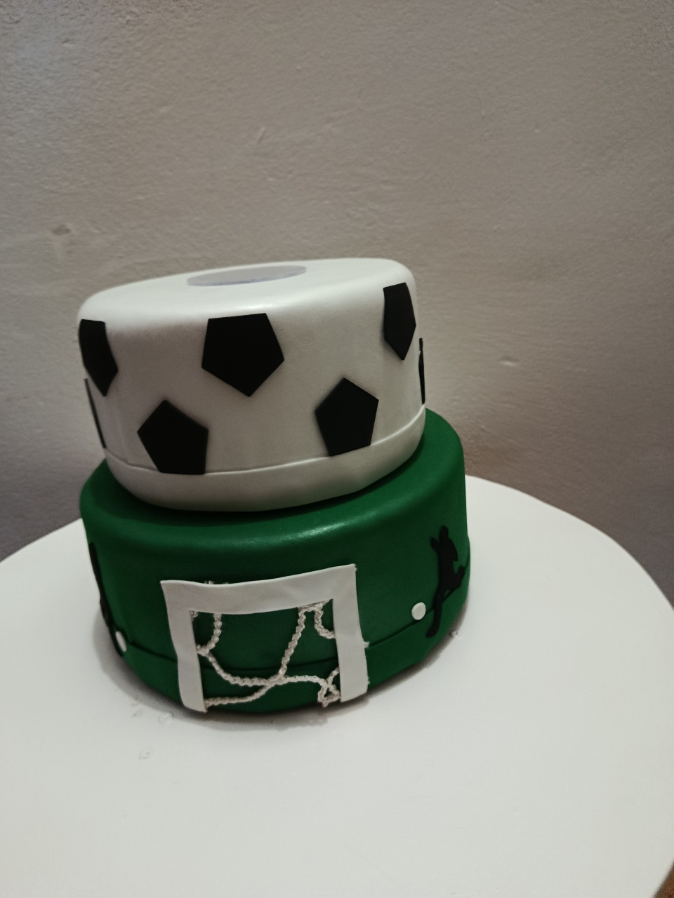 Bolo Fake Futebol Verde - Espelhomagicopeguemonte