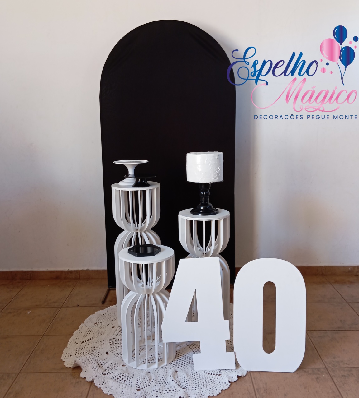 Decoração  Preta  - Espelhomagicopeguemonte
