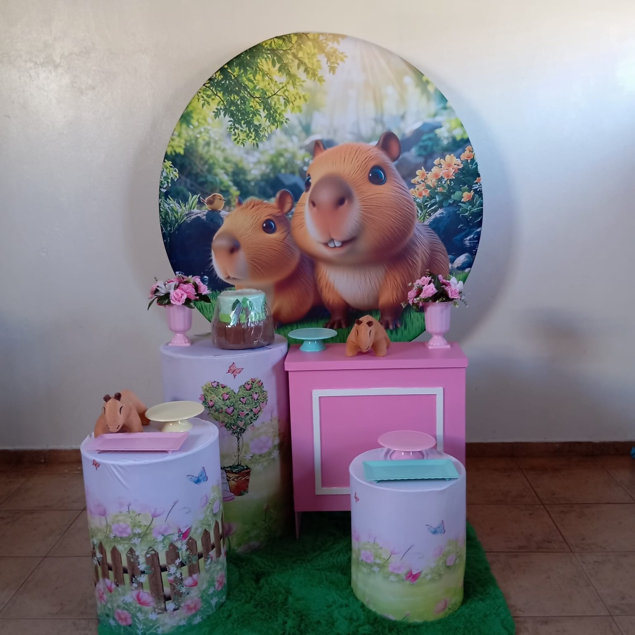 Capivara Menina Combo 1 - Espelhomagicopeguemonte