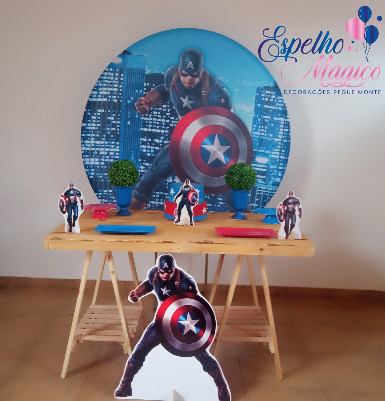 Capitao |America  Combo 3 - Espelhomagicopeguemonte