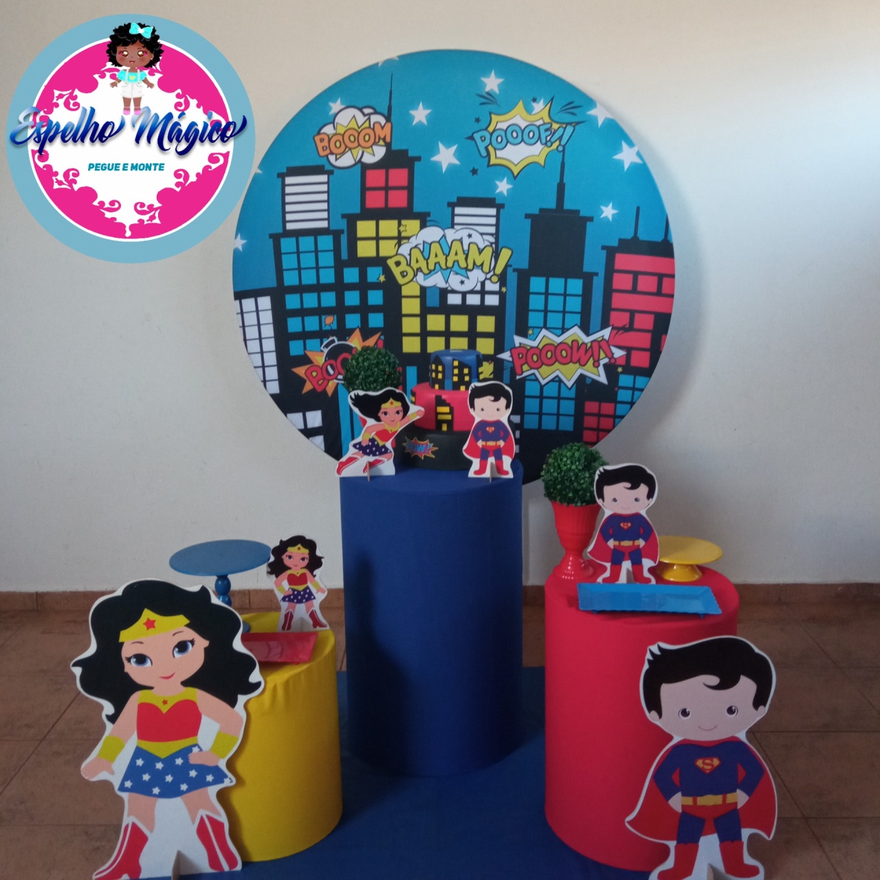 Super Mam E Mulher Maravilha Combo  2 - Espelhomagicopeguemonte
