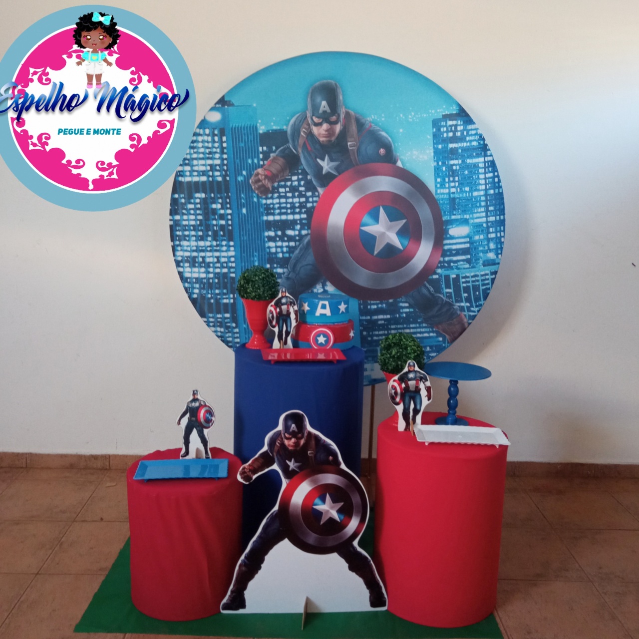 Capitão America Combo 2 - Espelhomagicopeguemonte