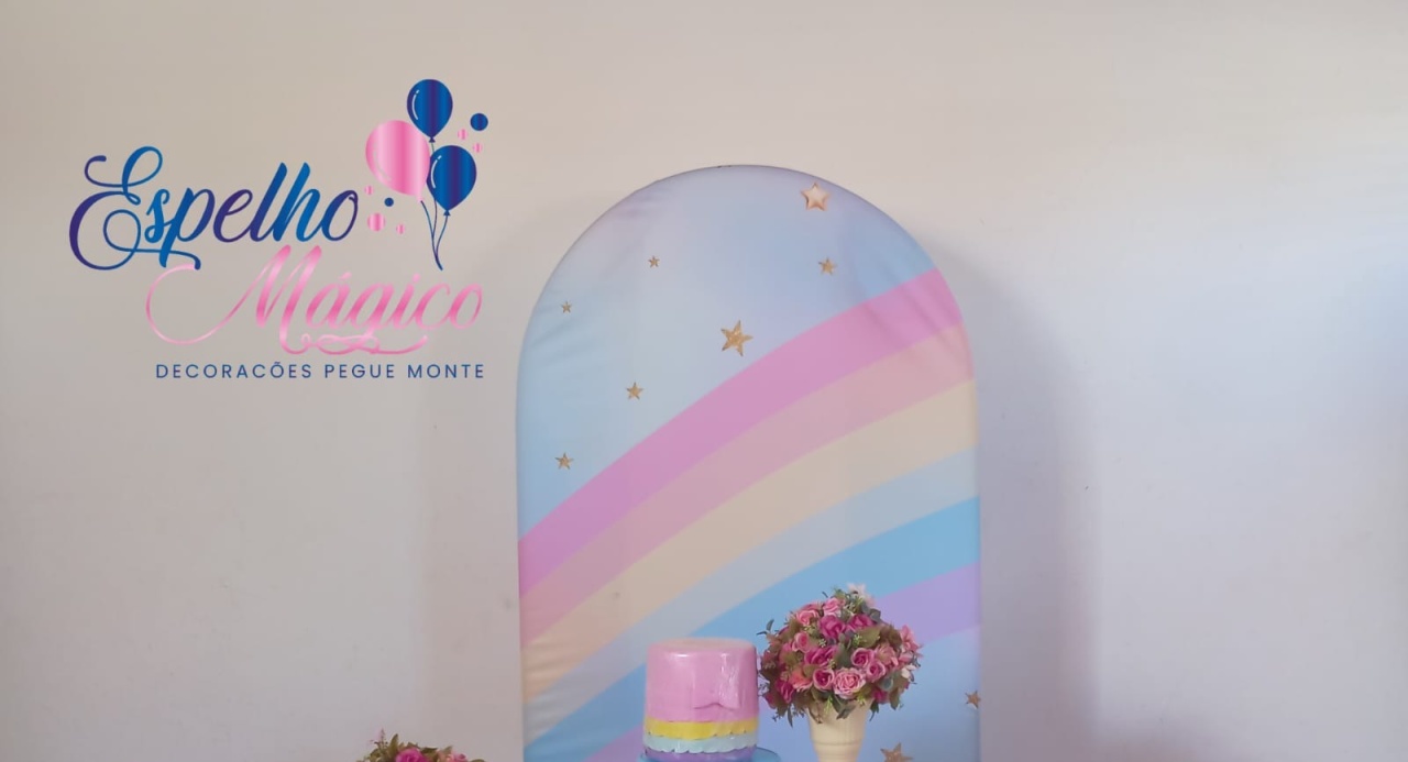 Capa de Painel Romano Arco Iris - Espelhomagicopeguemonte