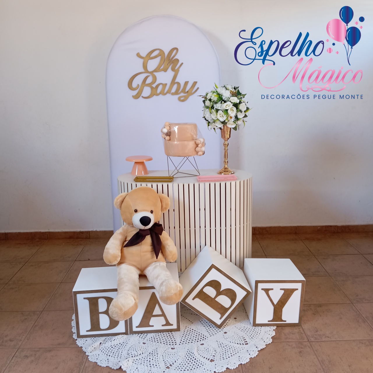  Decoração Cha de Bebê - Espelhomagicopeguemonte