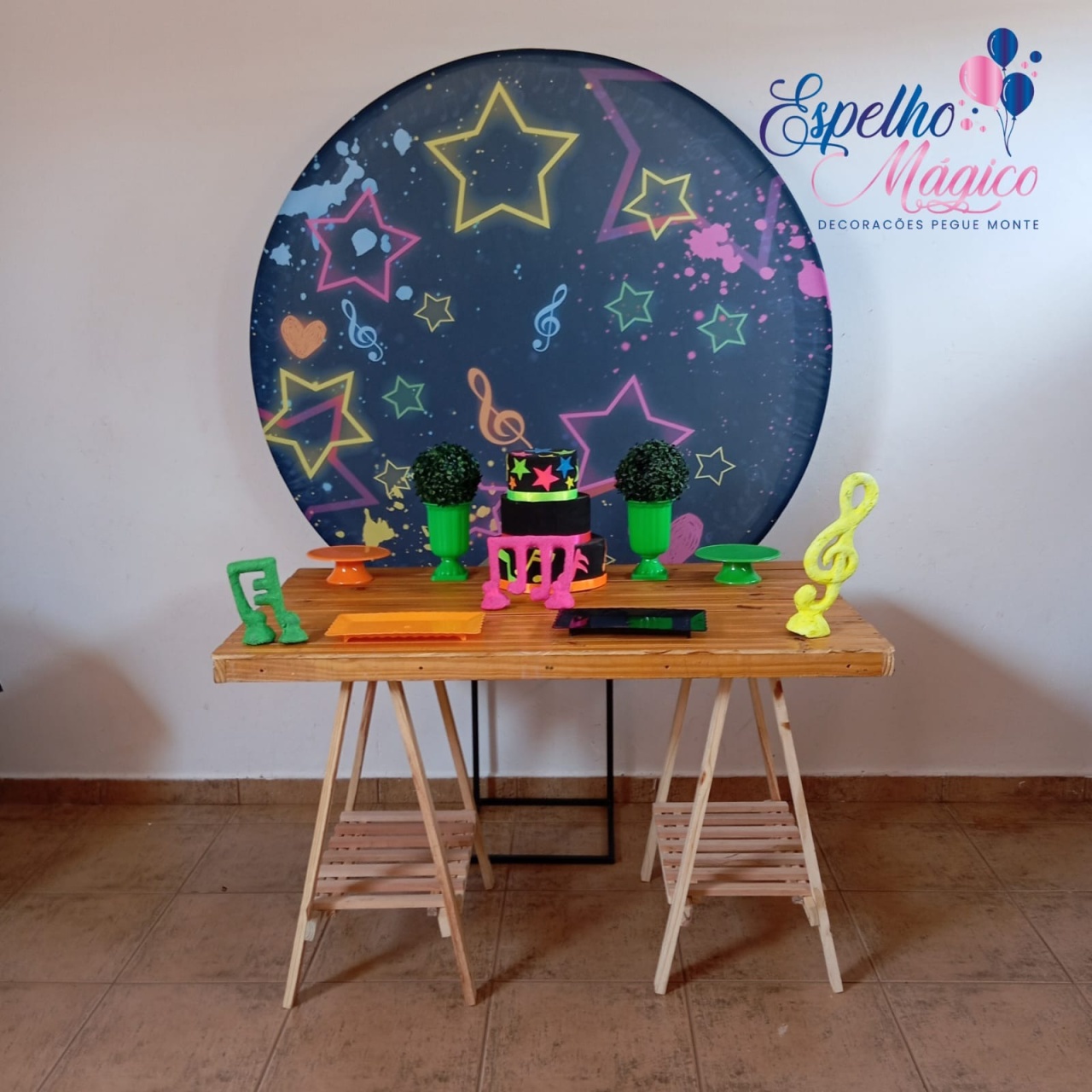  Neon Estrela Combo 3 - Espelhomagicopeguemonte