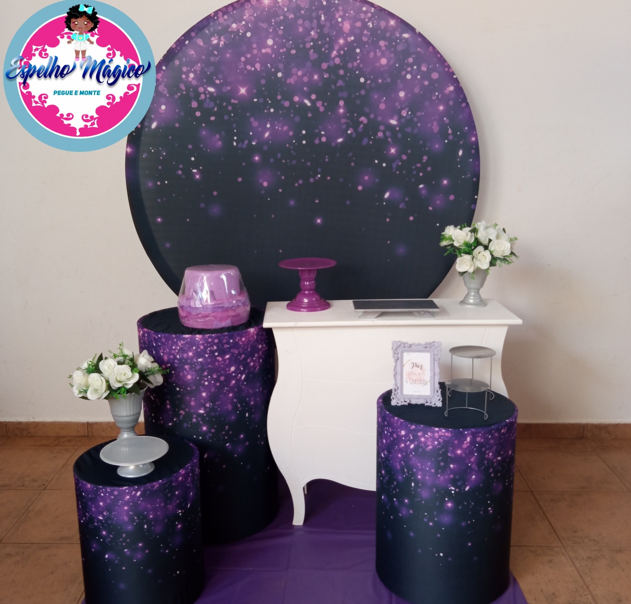 Glitter Roxo Combo 1 - Espelhomagicopeguemonte